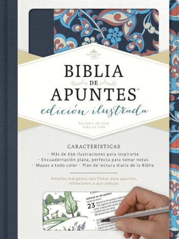 La Biblia de Apuntes Reina Valera 1960, Edición Ilustrada – Un Diario Creativo con Más de 600 Imágenes para Colorear y Tomar Notas